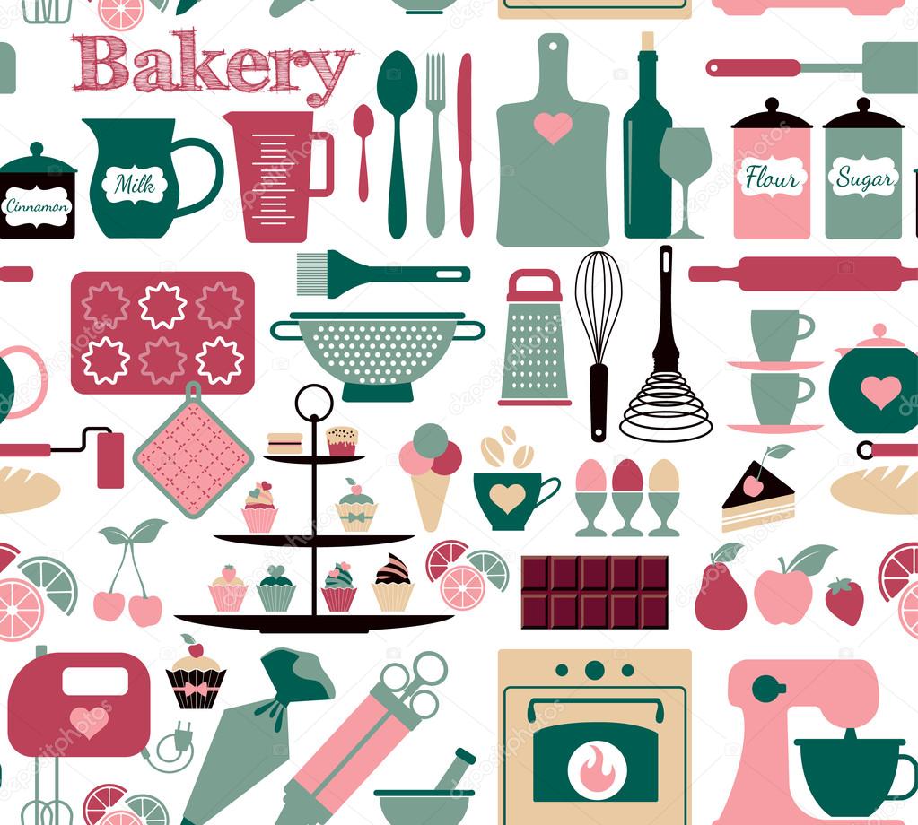 Bakery and sweets pattern