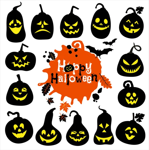 Symbolset zu Halloween — Stockvektor