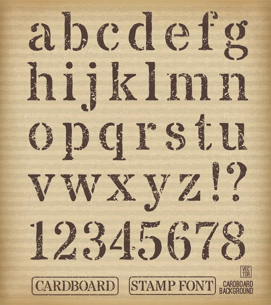 Alfabeto estilo antiguo sello — Archivo Imágenes Vectoriales