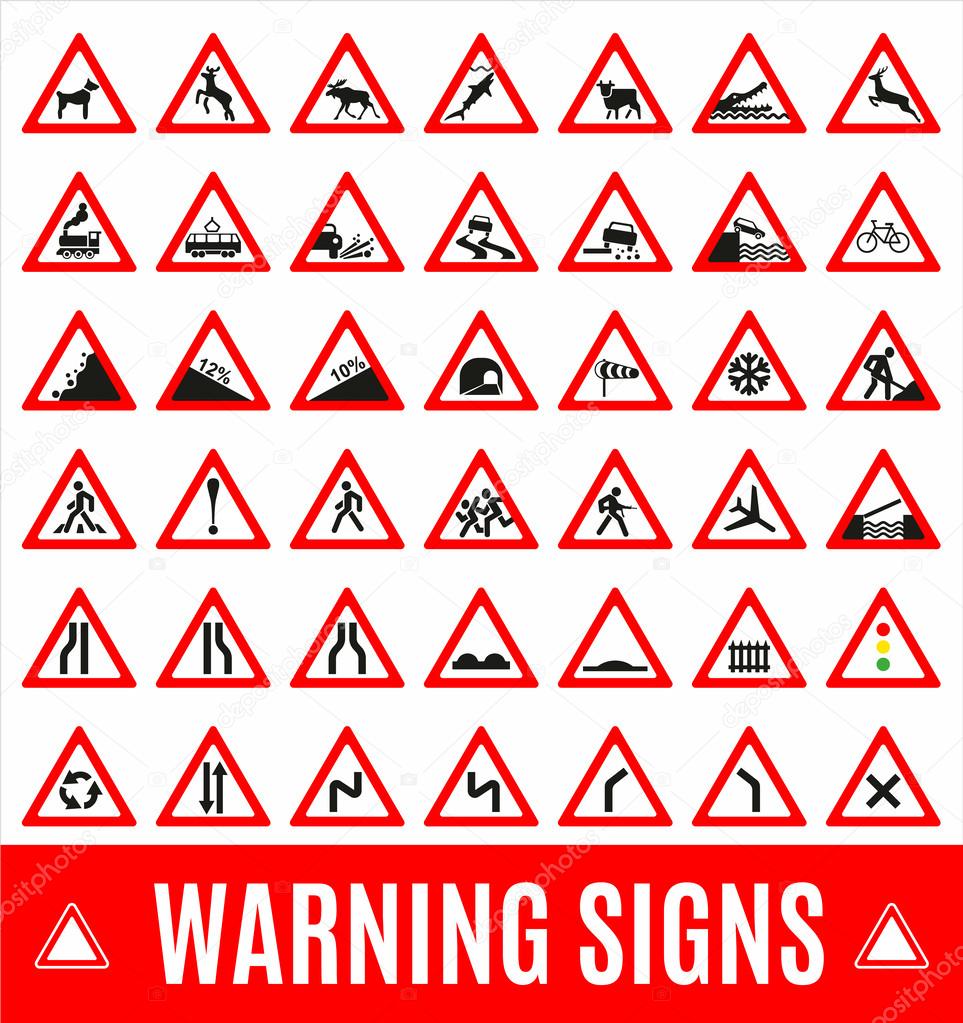 Warning signs symbol.