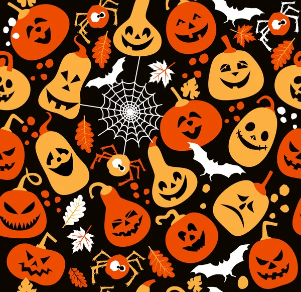 Seamless pattern of halloween. — Stock Vector