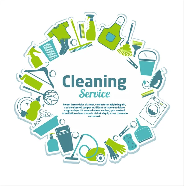 Cleaning service — Stock Vector