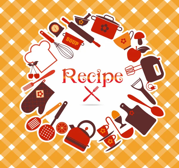 Recept illustratie — Stockvector