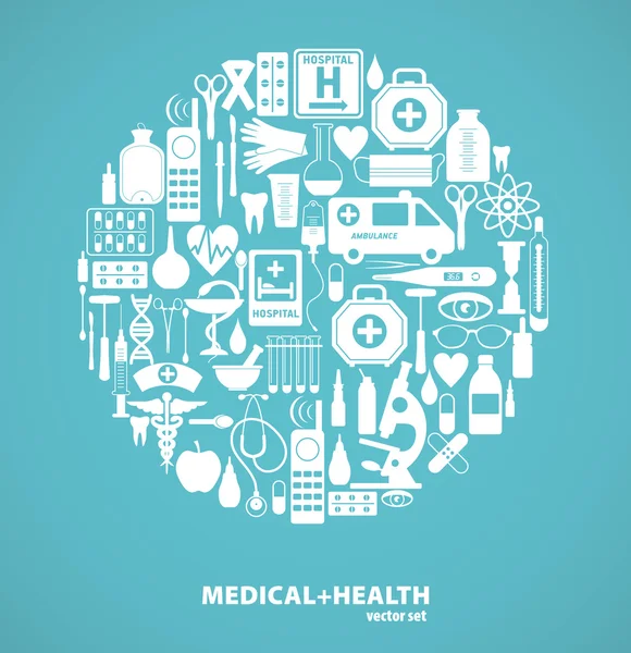 Medical icons background. — Stock Vector