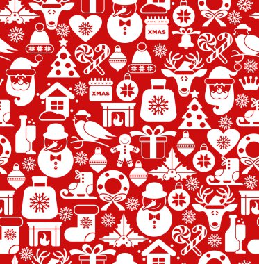 Noel simgelerin seamless modeli.