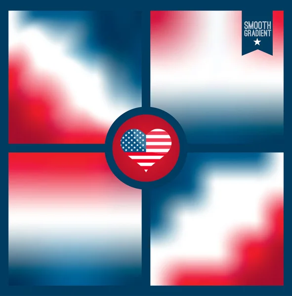 Achtergrond van Amerikaanse kleur — Stockvector