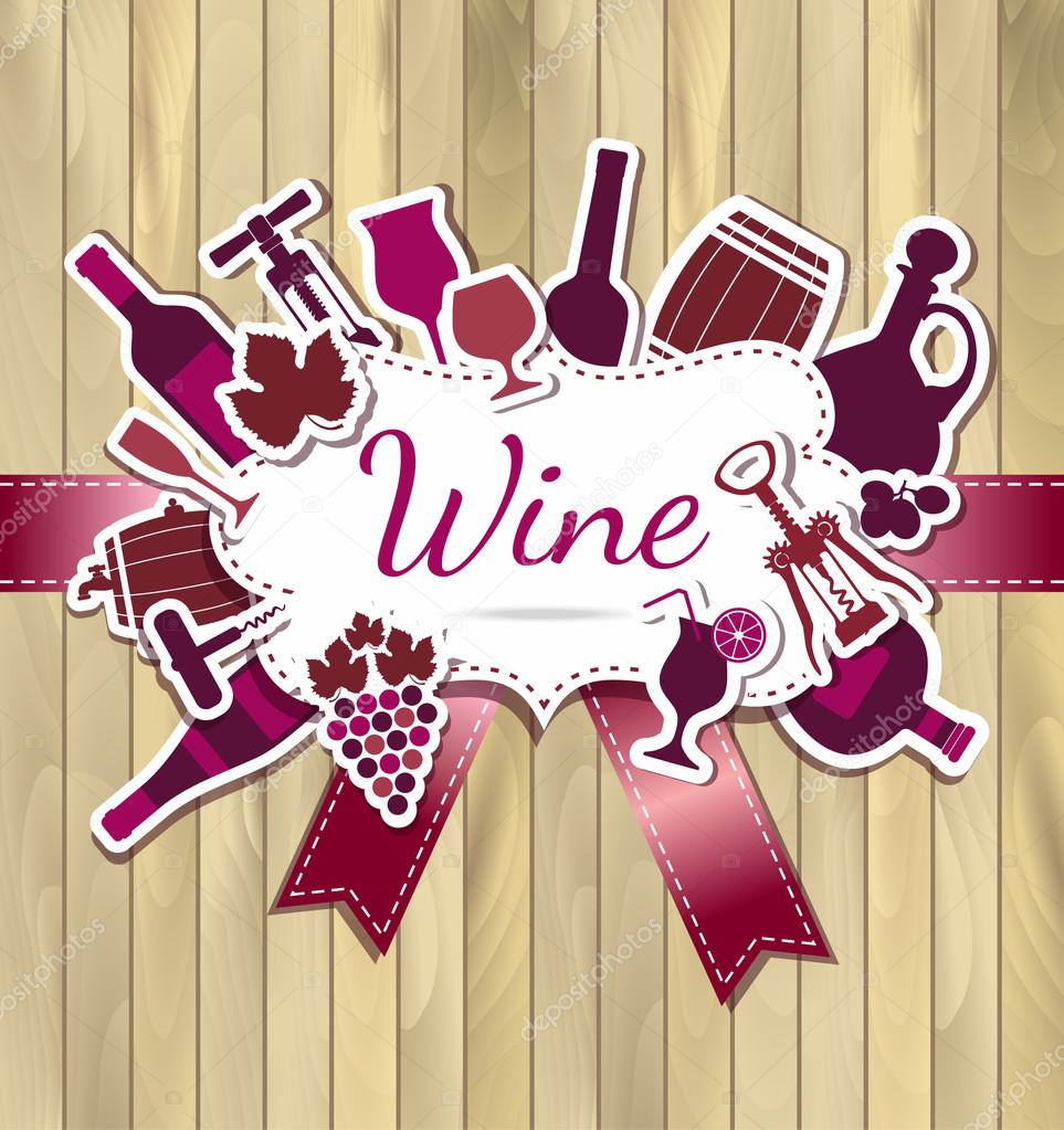 Wine menu background