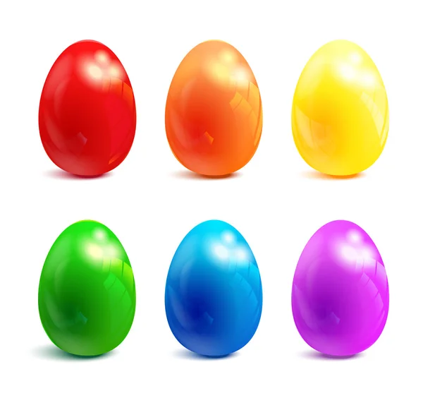 Easter color eggs — Stock Vector