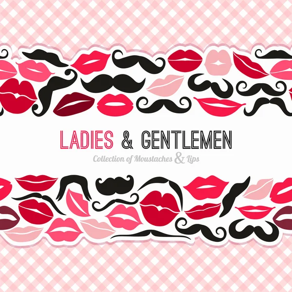 Ladies and Gentlemen background — Stock Vector