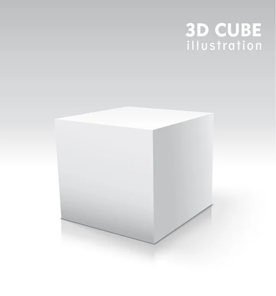 Cube pour la conception graphique — Image vectorielle