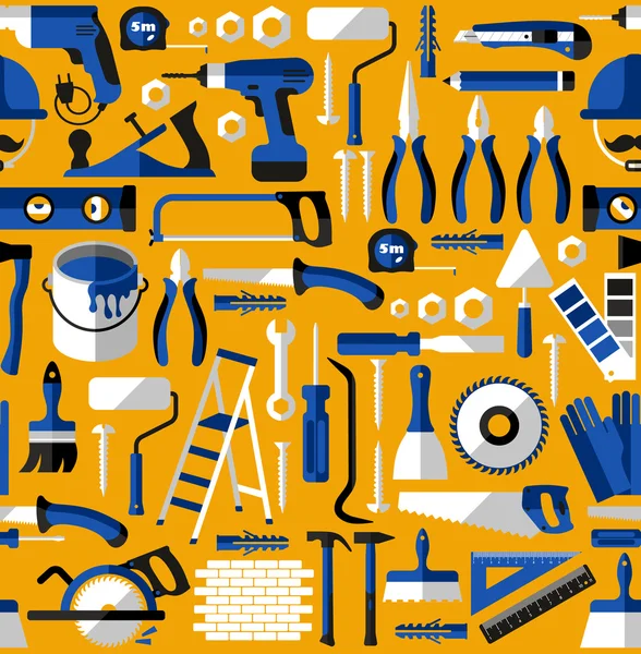 Modèle d'outils de construction — Image vectorielle