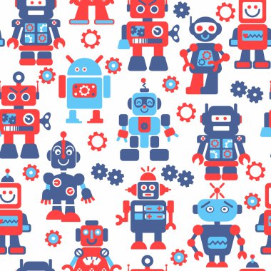 Robotlar renk seamless modeli