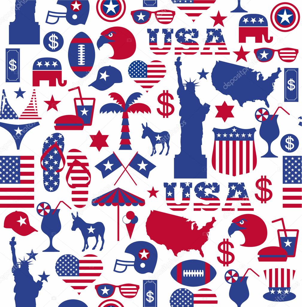 American design seamless pattern