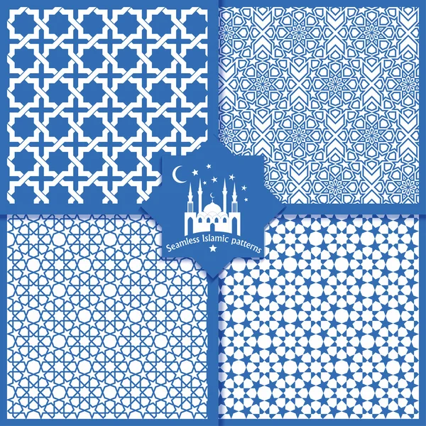 Seamless Islamic patterns — Stock Vector