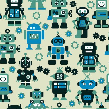 robotlar seamless modeli.