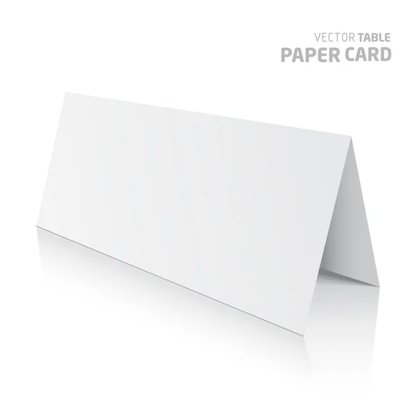 免震テーブルの紙のカード — ストックベクタ