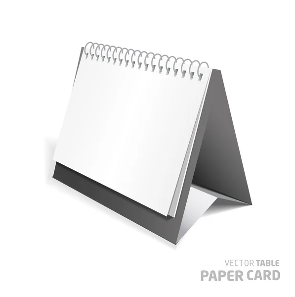 Tablo kağıt kartı izole — Stok Vektör