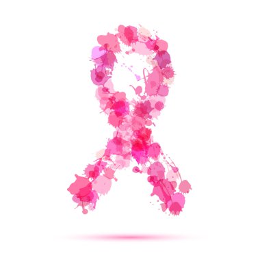 Meme kanseri pembe kurdele simgesi