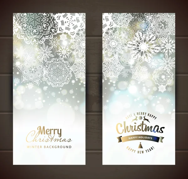 Set of Christmas banners — Stock Vector