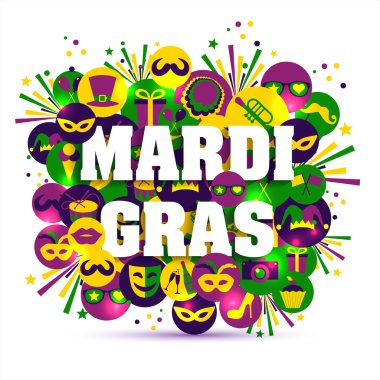 Karnaval poster ile düz kutsal kişilerin resmi