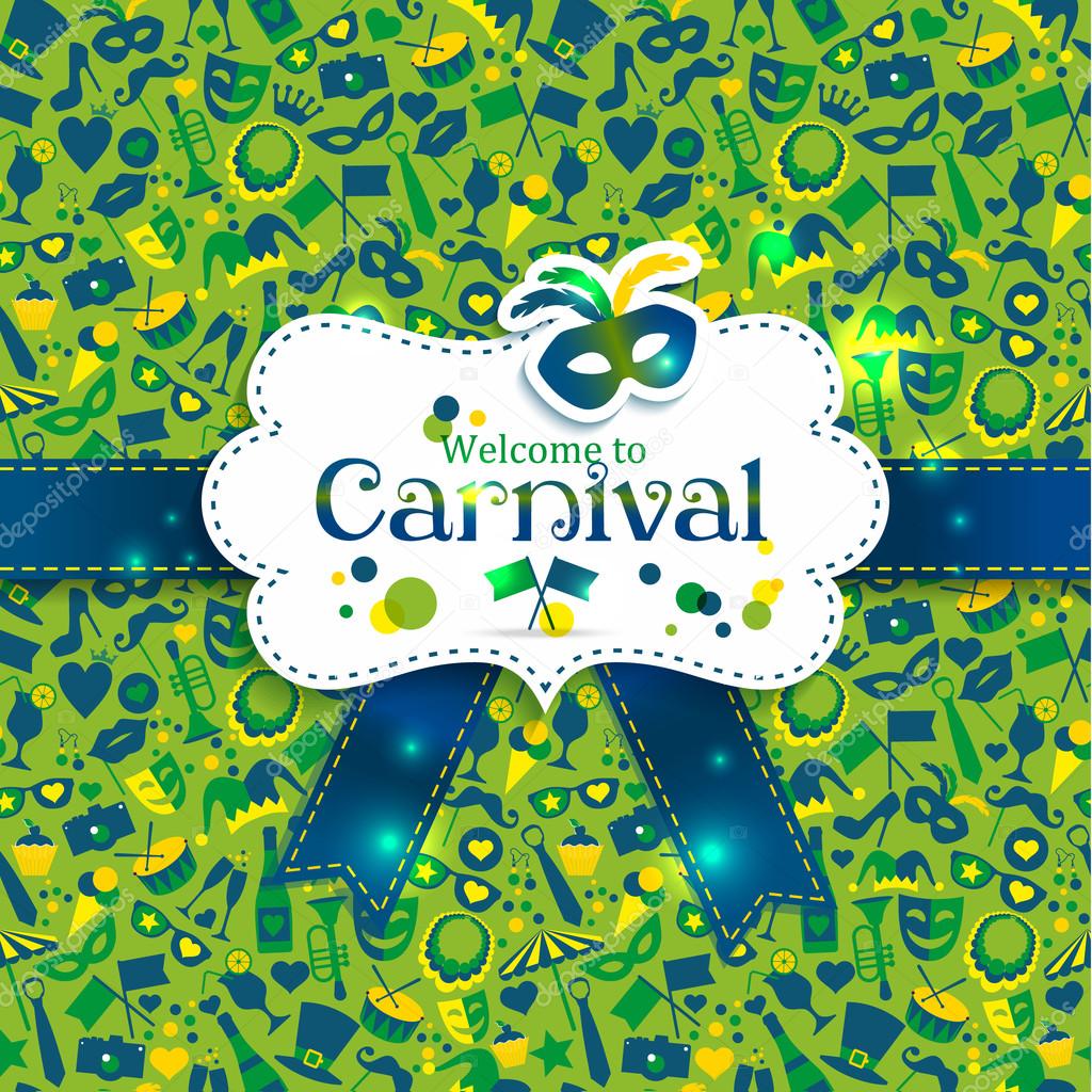 Bright carnival card