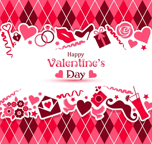 Card of Valentine Day. — Stock Vector