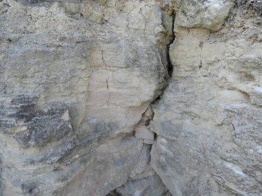      Katmanlı kumlu uçurum