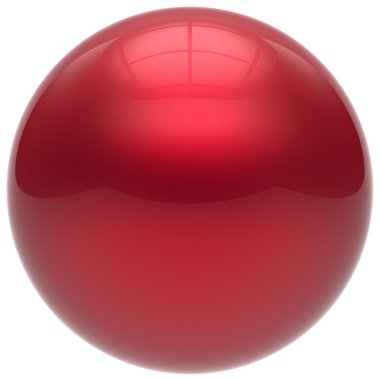 Sphere button round ball red geometric shape basic circle