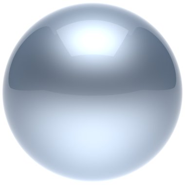 Sphere ball button circle round basic solid bubble figure white