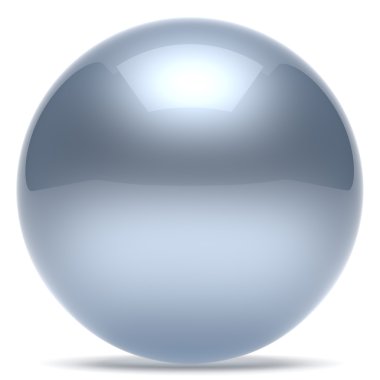 Sphere ball geometric shape button round basic circle white