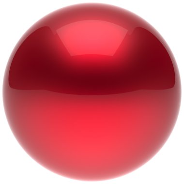 Sphere ball button circle round basic solid bubble red balloon