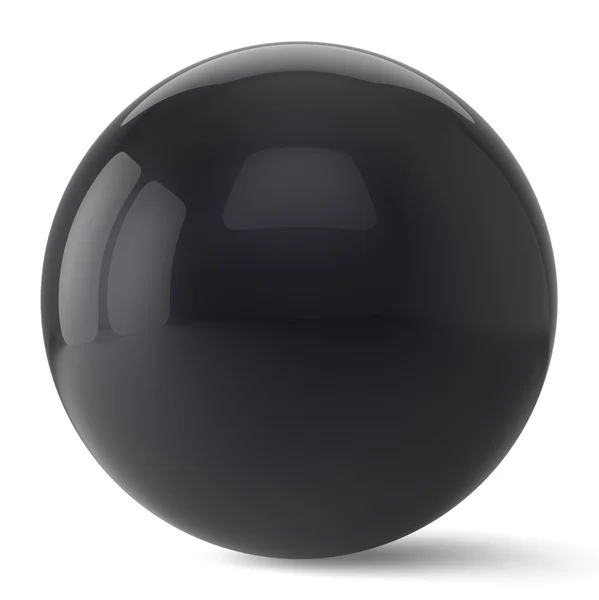 Sphere button round black ball geometric shape basic circle — Stok fotoğraf