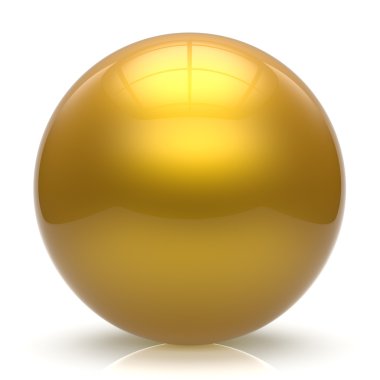 Sphere button ball yellow round basic circle geometric shape
