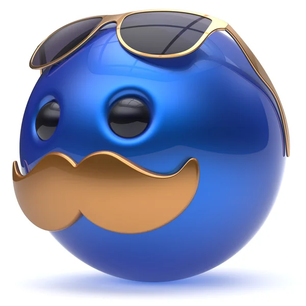 スマイリーエイリアン顔漫画かわいい頭絵文字モンスターゴールデン ストック写真 C Snake3d