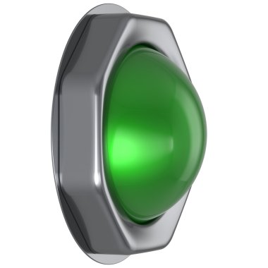 Düğme yeşil başlat eylemi kapatın ateşlemeyi etkinleştirin