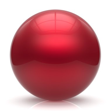 Küre düğme topu kırmızı yuvarlak temel daire damla geometrik şekil