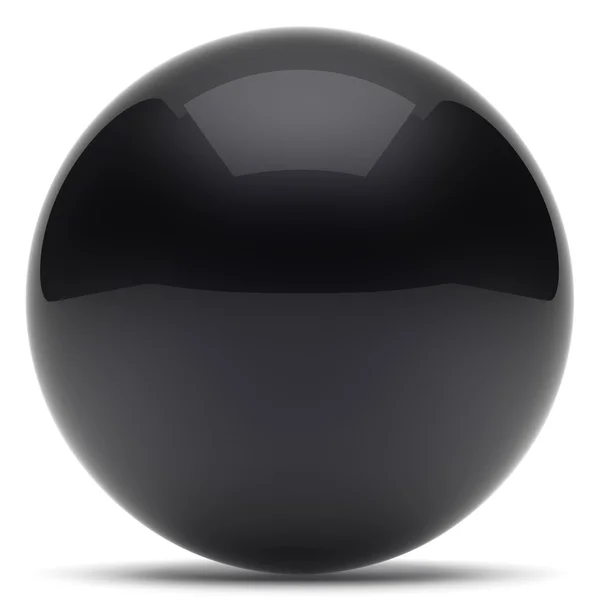 Sfera sfera geometrica forma pulsante rotondo cerchio di base nero — Foto Stock