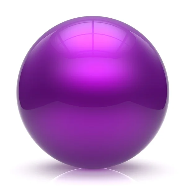 Purple sphere ball balloon button round basic circle shape — Stock Photo, Image