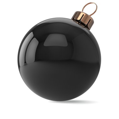 Yeni yıl arifesinde Noel top süsleme siyah dekorasyon