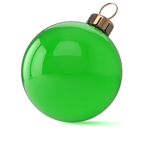 Silvester Weihnachtskugel Schmuck grüne Dekoration — Stockfoto