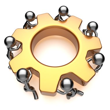 Ortaklık takım çalışması iş süreci işçi dönüm birlikte kavramı dişli