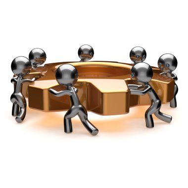 Eylem işlemi beyin fırtınası ortaklık iş ekip çalışması 