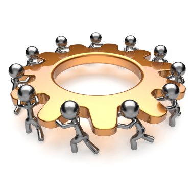 Ortaklık ekip çalışması birlik iş süreci dişli açma