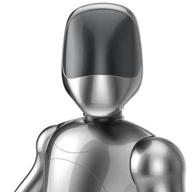 Bot robot robot android futuristic yapay karakter kavramı