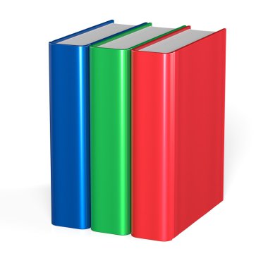 Üç kitap 3 ders kitabı çalışma kitabı ayakta kapak boş