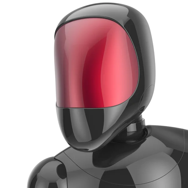 Robotů kyber android futuristické bot umělý charakter avatar — Stock fotografie