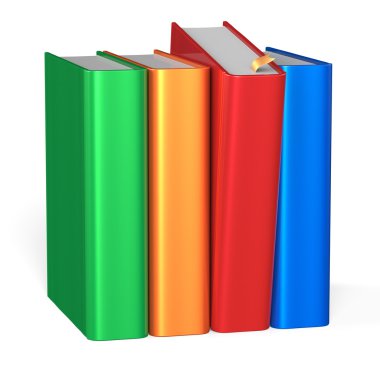 Kitaplık dört kitap satır seçiminden seçme kitap almak