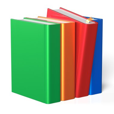 Satır seçimi dört kitaplık çekim bir seçme kitap kitaplar