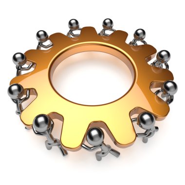 Ekip çalışması birlik ortaklık iş süreç zor işi dişli