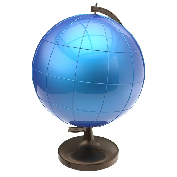Globe blank blue Earth planet world icon classic — Stock Photo, Image